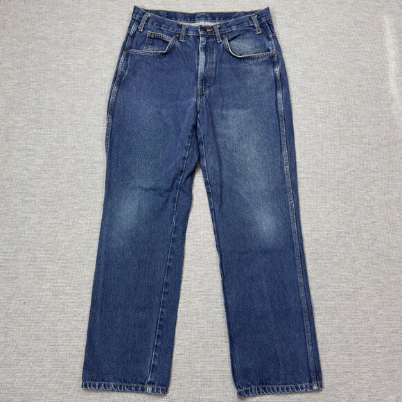 Dickies Mens Blue Denim Jeans Straight Medium Wash 5 Pockets Cotton Size 33X30 - Picture 1 of 12